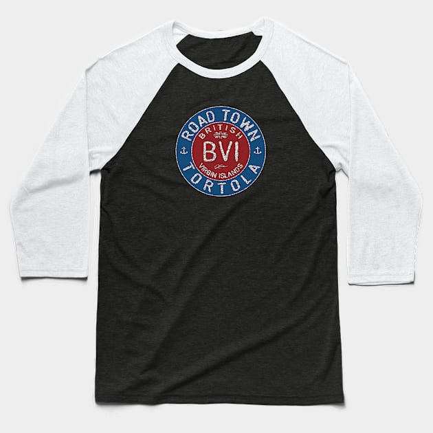 Road Town, BVI, British Virgin Islands Baseball T-Shirt by jcombs